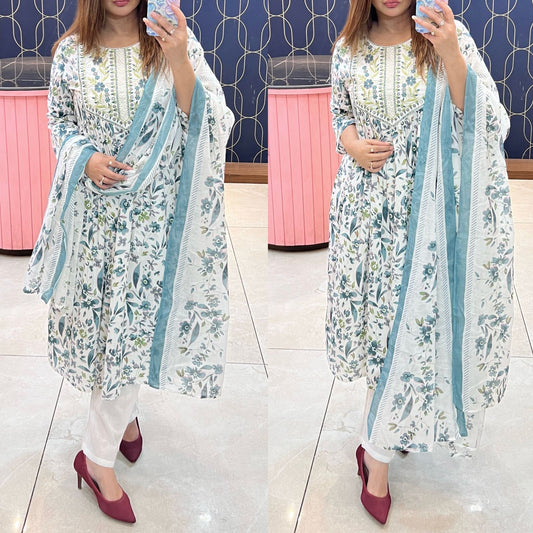 Anarkali suit with dupatta (1281)