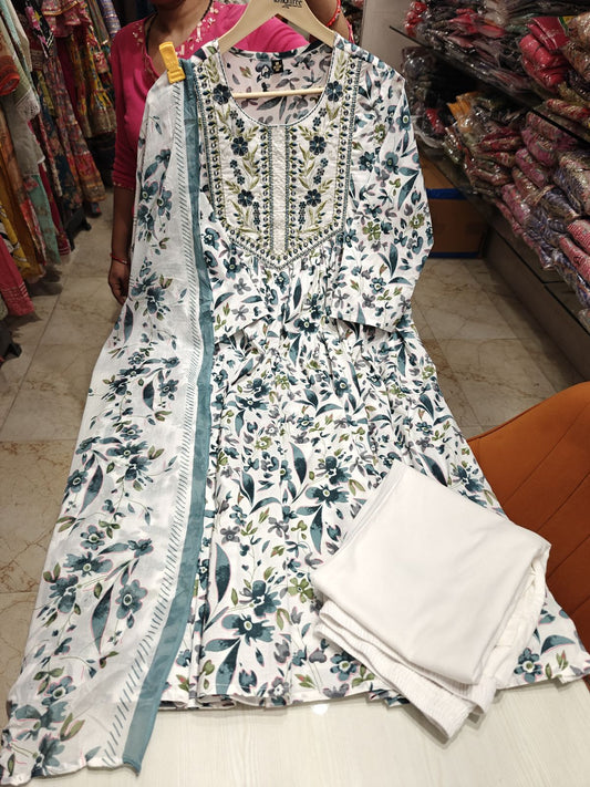 Anarkali suit with dupatta (1281)