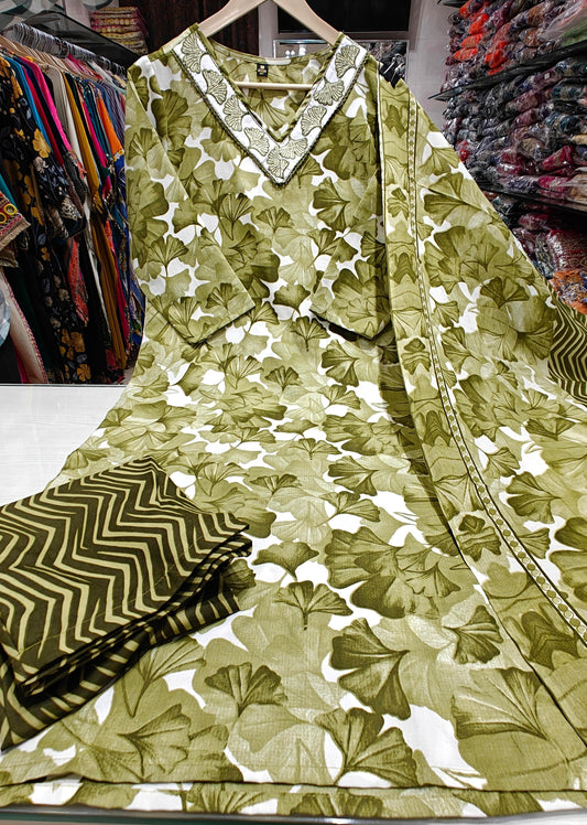 Pure Cotton Suit With Dupatta 1277