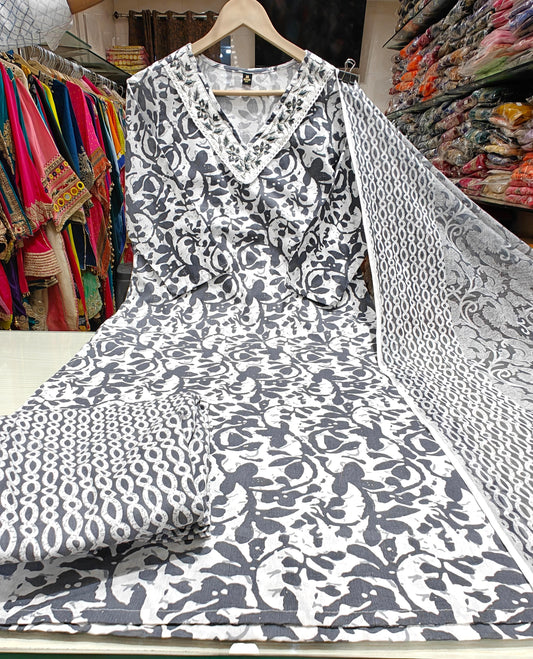 Pure Cotton Suit with Embriodery 1280