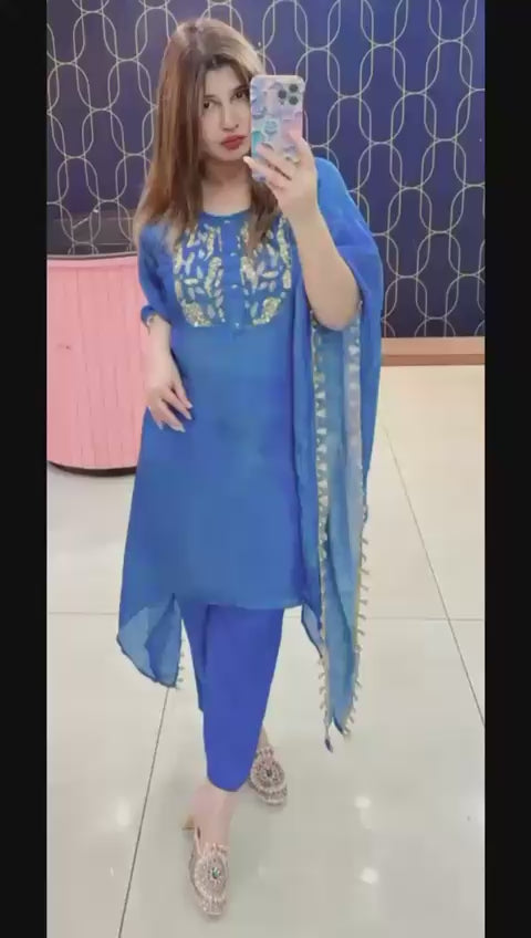3 PIECES KAFTAN WITH PANT SET 1319